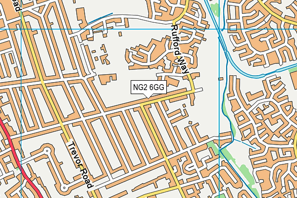 NG2 6GG map - OS VectorMap District (Ordnance Survey)