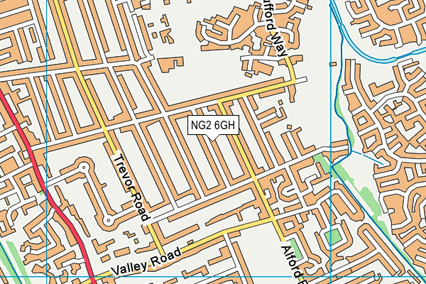 NG2 6GH map - OS VectorMap District (Ordnance Survey)