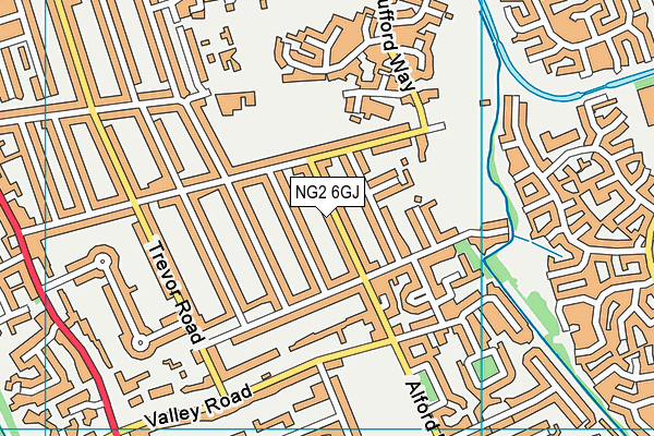 NG2 6GJ map - OS VectorMap District (Ordnance Survey)