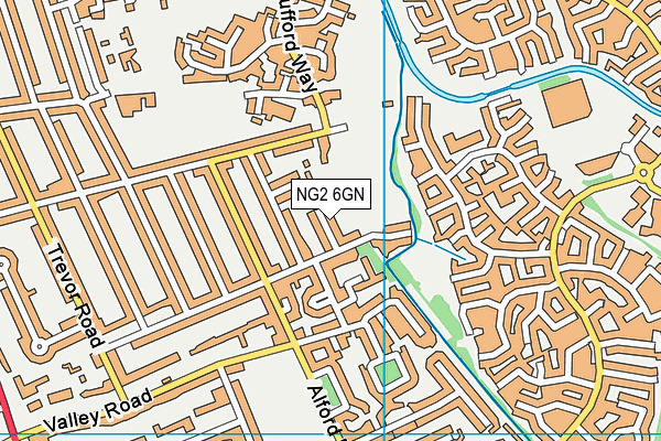 NG2 6GN map - OS VectorMap District (Ordnance Survey)