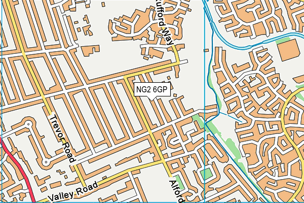 NG2 6GP map - OS VectorMap District (Ordnance Survey)