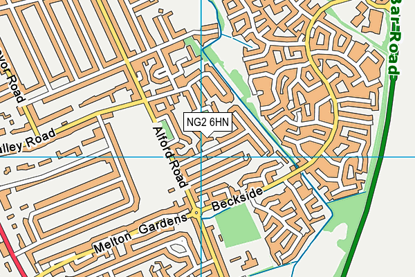 NG2 6HN map - OS VectorMap District (Ordnance Survey)