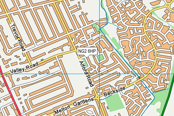NG2 6HP map - OS VectorMap District (Ordnance Survey)