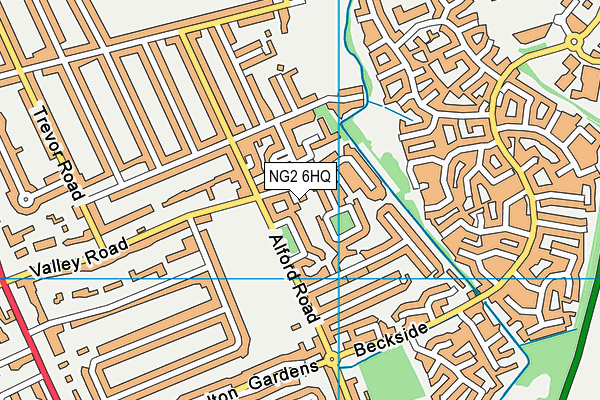 NG2 6HQ map - OS VectorMap District (Ordnance Survey)
