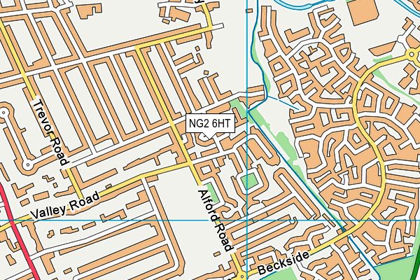 NG2 6HT map - OS VectorMap District (Ordnance Survey)
