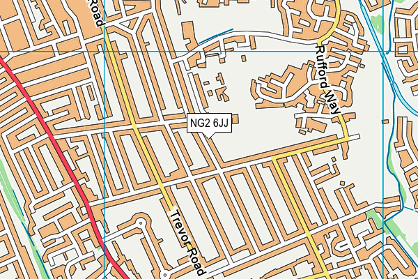 NG2 6JJ map - OS VectorMap District (Ordnance Survey)