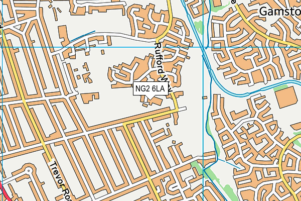 NG2 6LA map - OS VectorMap District (Ordnance Survey)