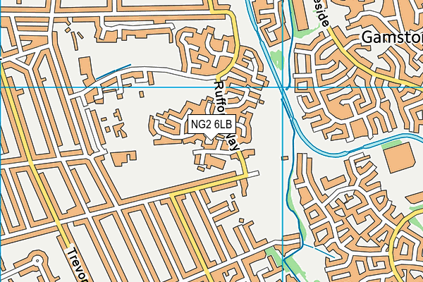 NG2 6LB map - OS VectorMap District (Ordnance Survey)