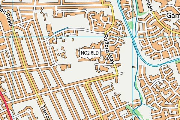 NG2 6LD map - OS VectorMap District (Ordnance Survey)