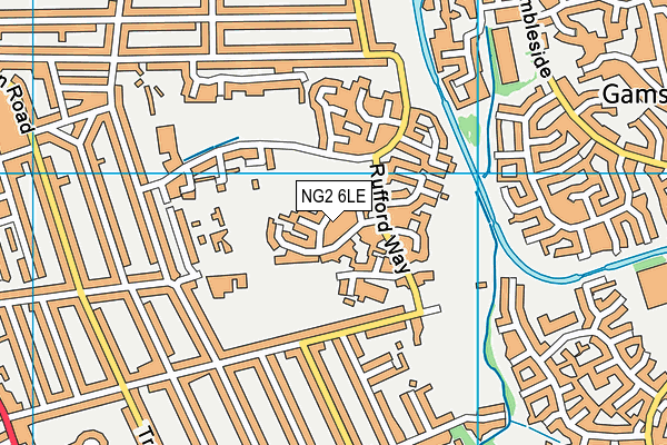 NG2 6LE map - OS VectorMap District (Ordnance Survey)