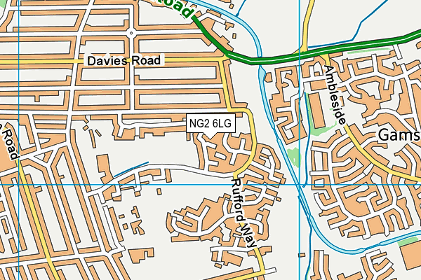 NG2 6LG map - OS VectorMap District (Ordnance Survey)