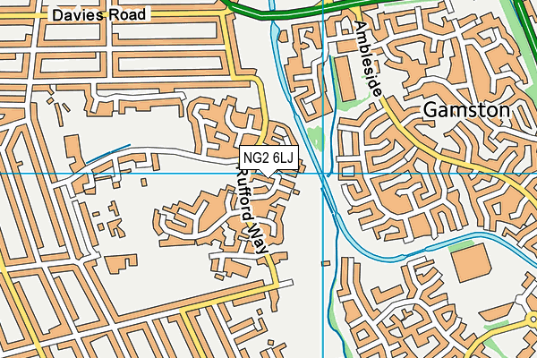 NG2 6LJ map - OS VectorMap District (Ordnance Survey)