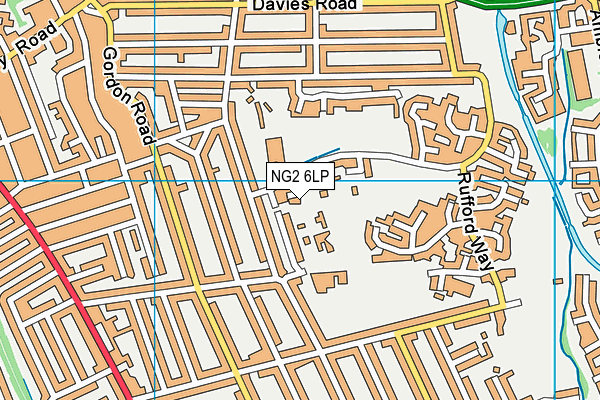NG2 6LP map - OS VectorMap District (Ordnance Survey)