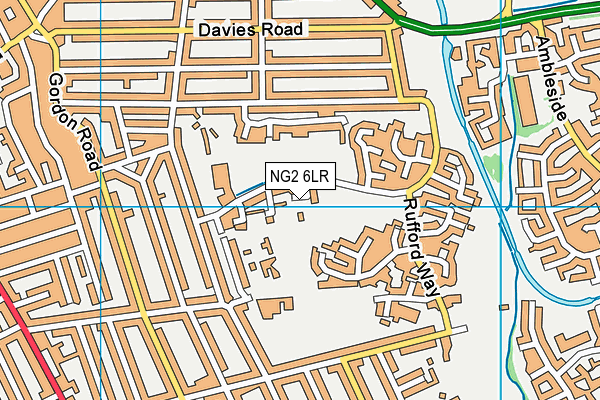 NG2 6LR map - OS VectorMap District (Ordnance Survey)