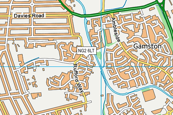 NG2 6LT map - OS VectorMap District (Ordnance Survey)