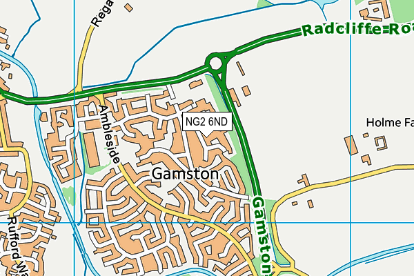 NG2 6ND map - OS VectorMap District (Ordnance Survey)