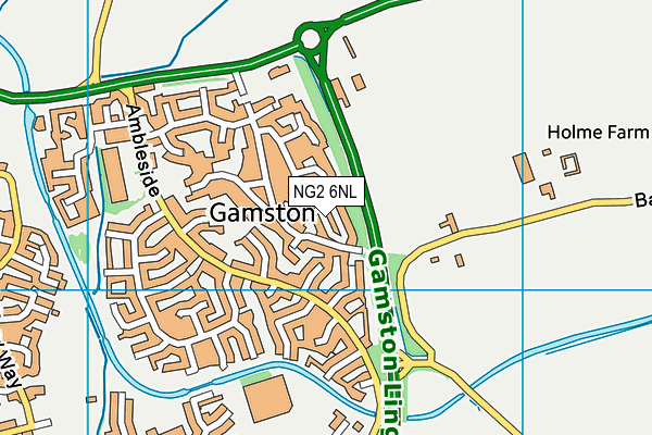 NG2 6NL map - OS VectorMap District (Ordnance Survey)