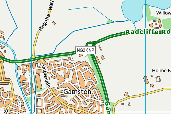 NG2 6NP map - OS VectorMap District (Ordnance Survey)