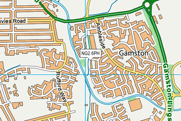 NG2 6PH map - OS VectorMap District (Ordnance Survey)