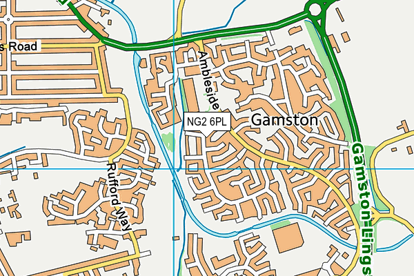 NG2 6PL map - OS VectorMap District (Ordnance Survey)