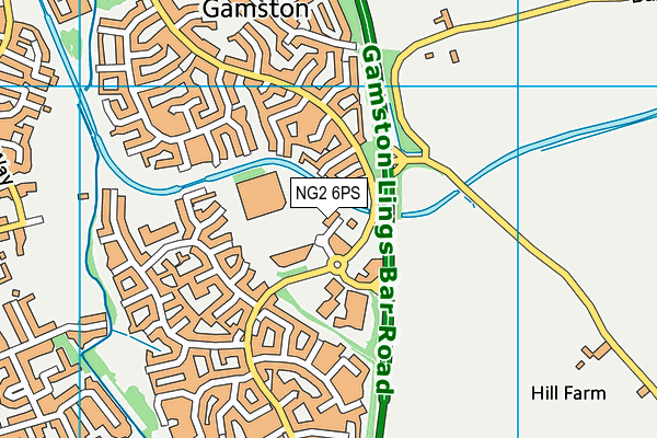 NG2 6PS map - OS VectorMap District (Ordnance Survey)