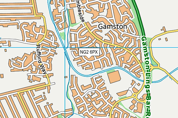 NG2 6PX map - OS VectorMap District (Ordnance Survey)