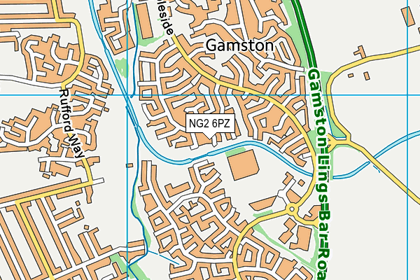 NG2 6PZ map - OS VectorMap District (Ordnance Survey)