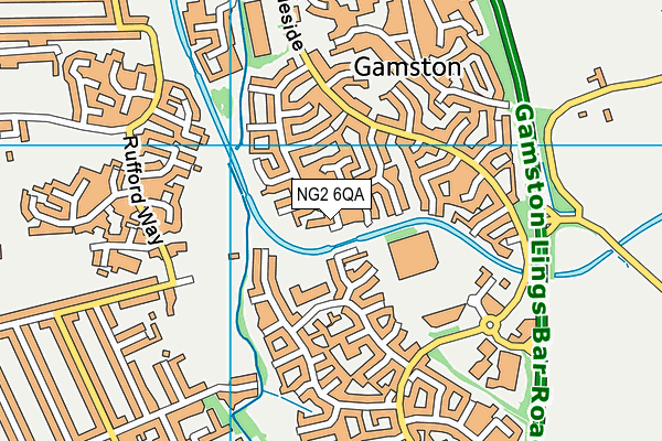 NG2 6QA map - OS VectorMap District (Ordnance Survey)