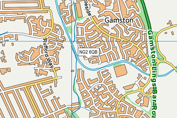 NG2 6QB map - OS VectorMap District (Ordnance Survey)