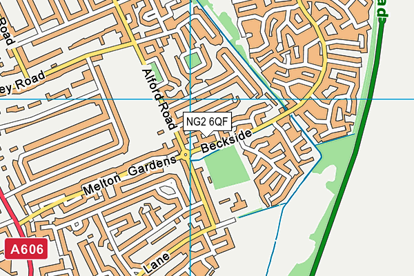 NG2 6QF map - OS VectorMap District (Ordnance Survey)