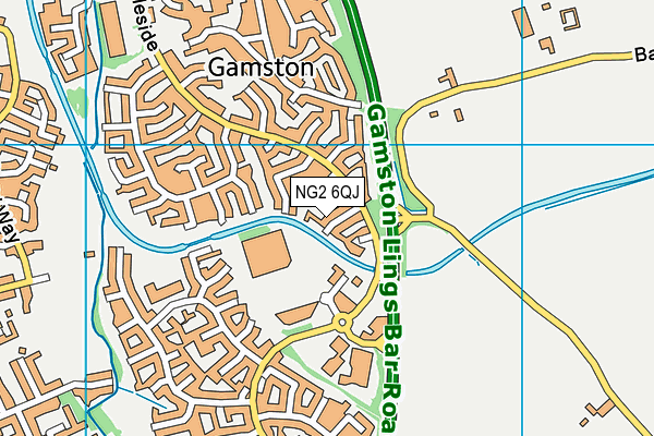 NG2 6QJ map - OS VectorMap District (Ordnance Survey)