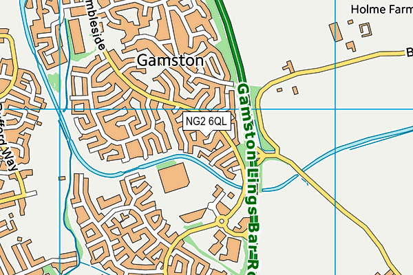 NG2 6QL map - OS VectorMap District (Ordnance Survey)