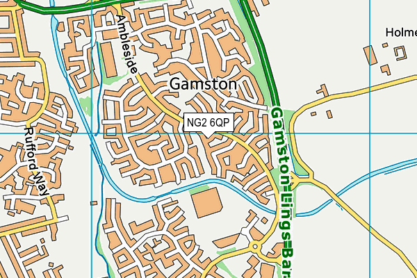 NG2 6QP map - OS VectorMap District (Ordnance Survey)