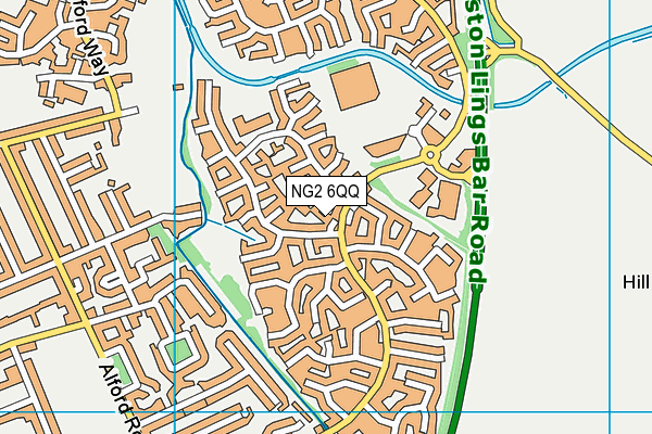 NG2 6QQ map - OS VectorMap District (Ordnance Survey)