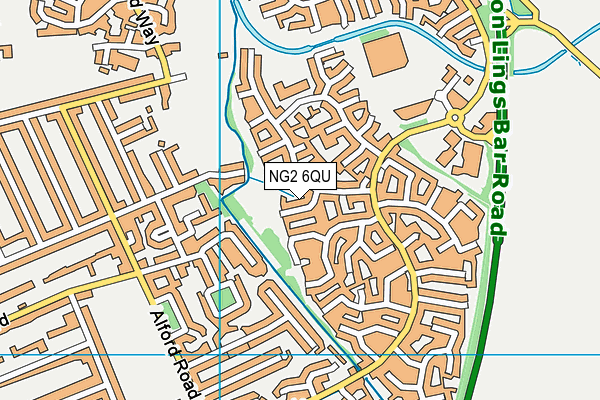 NG2 6QU map - OS VectorMap District (Ordnance Survey)