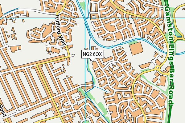 NG2 6QX map - OS VectorMap District (Ordnance Survey)
