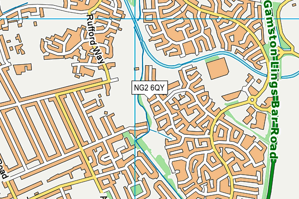 NG2 6QY map - OS VectorMap District (Ordnance Survey)