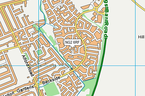 NG2 6RF map - OS VectorMap District (Ordnance Survey)