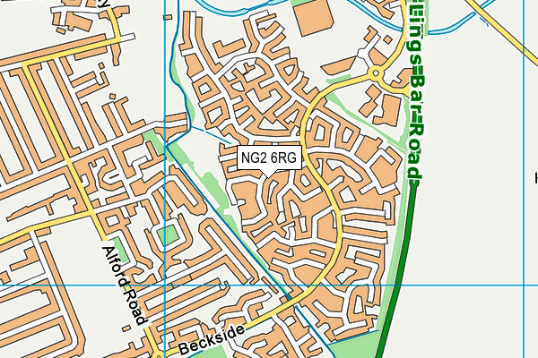 NG2 6RG map - OS VectorMap District (Ordnance Survey)