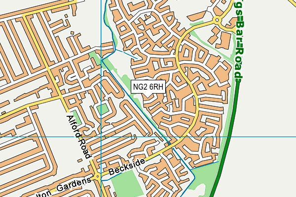 NG2 6RH map - OS VectorMap District (Ordnance Survey)