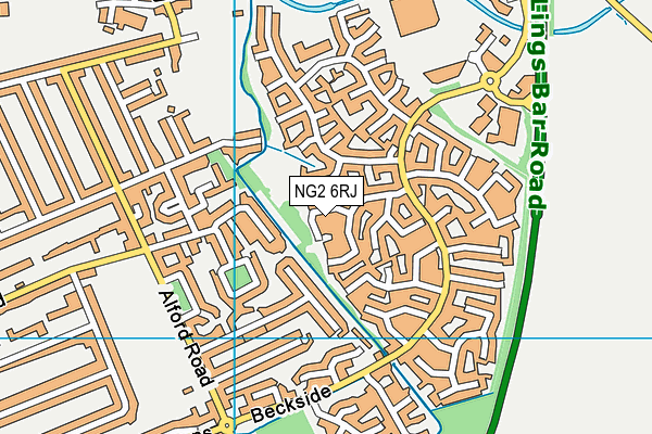 NG2 6RJ map - OS VectorMap District (Ordnance Survey)