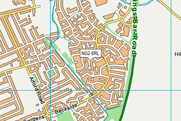 NG2 6RL map - OS VectorMap District (Ordnance Survey)