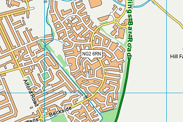 NG2 6RN map - OS VectorMap District (Ordnance Survey)