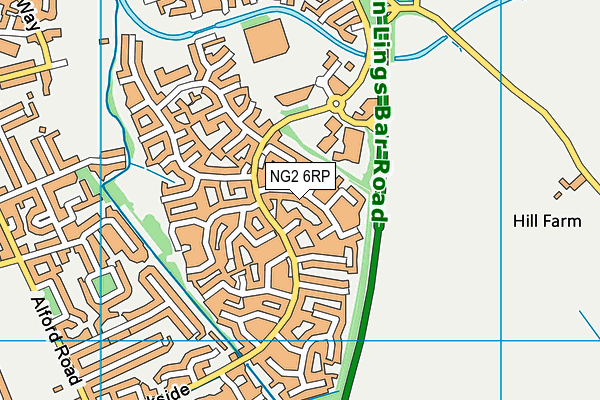 NG2 6RP map - OS VectorMap District (Ordnance Survey)