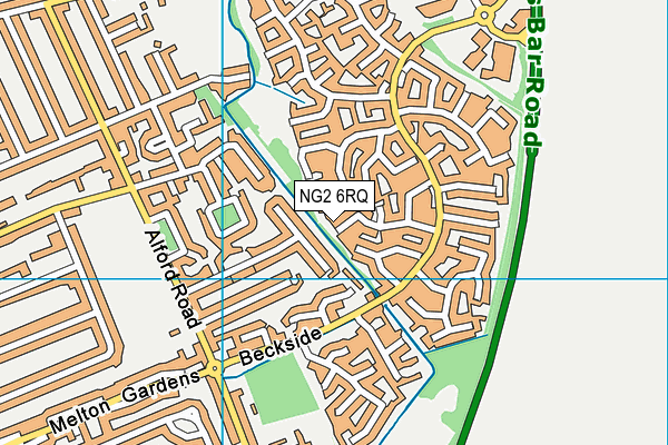 NG2 6RQ map - OS VectorMap District (Ordnance Survey)