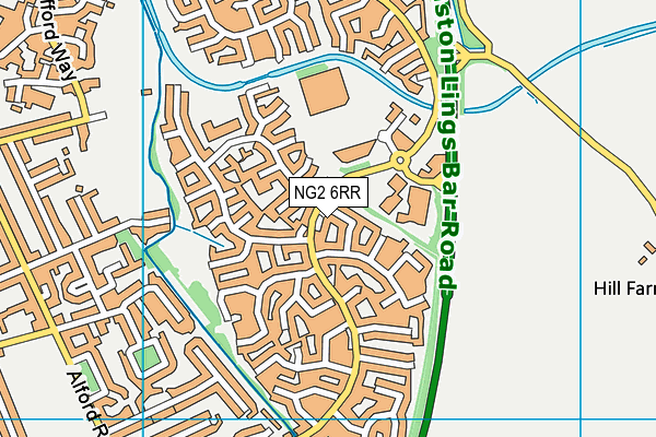 NG2 6RR map - OS VectorMap District (Ordnance Survey)
