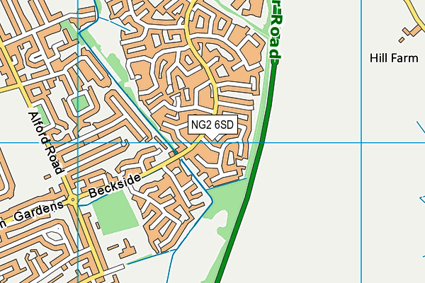 NG2 6SD map - OS VectorMap District (Ordnance Survey)