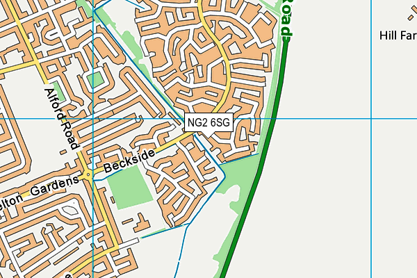 NG2 6SG map - OS VectorMap District (Ordnance Survey)