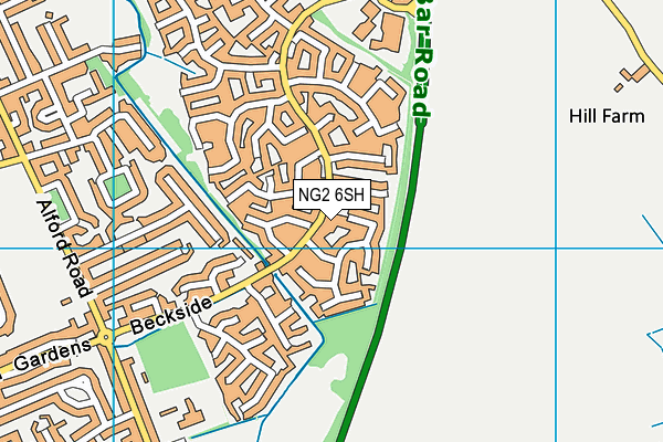 NG2 6SH map - OS VectorMap District (Ordnance Survey)