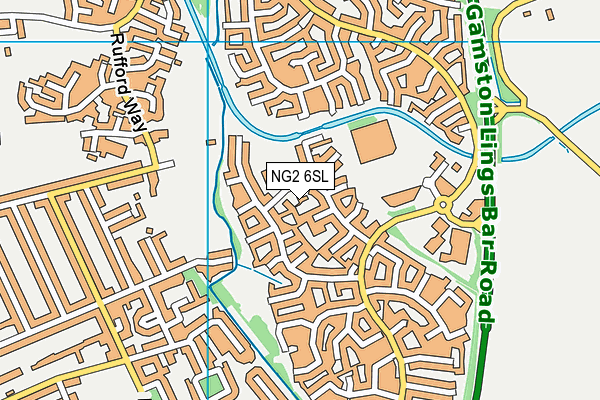 NG2 6SL map - OS VectorMap District (Ordnance Survey)